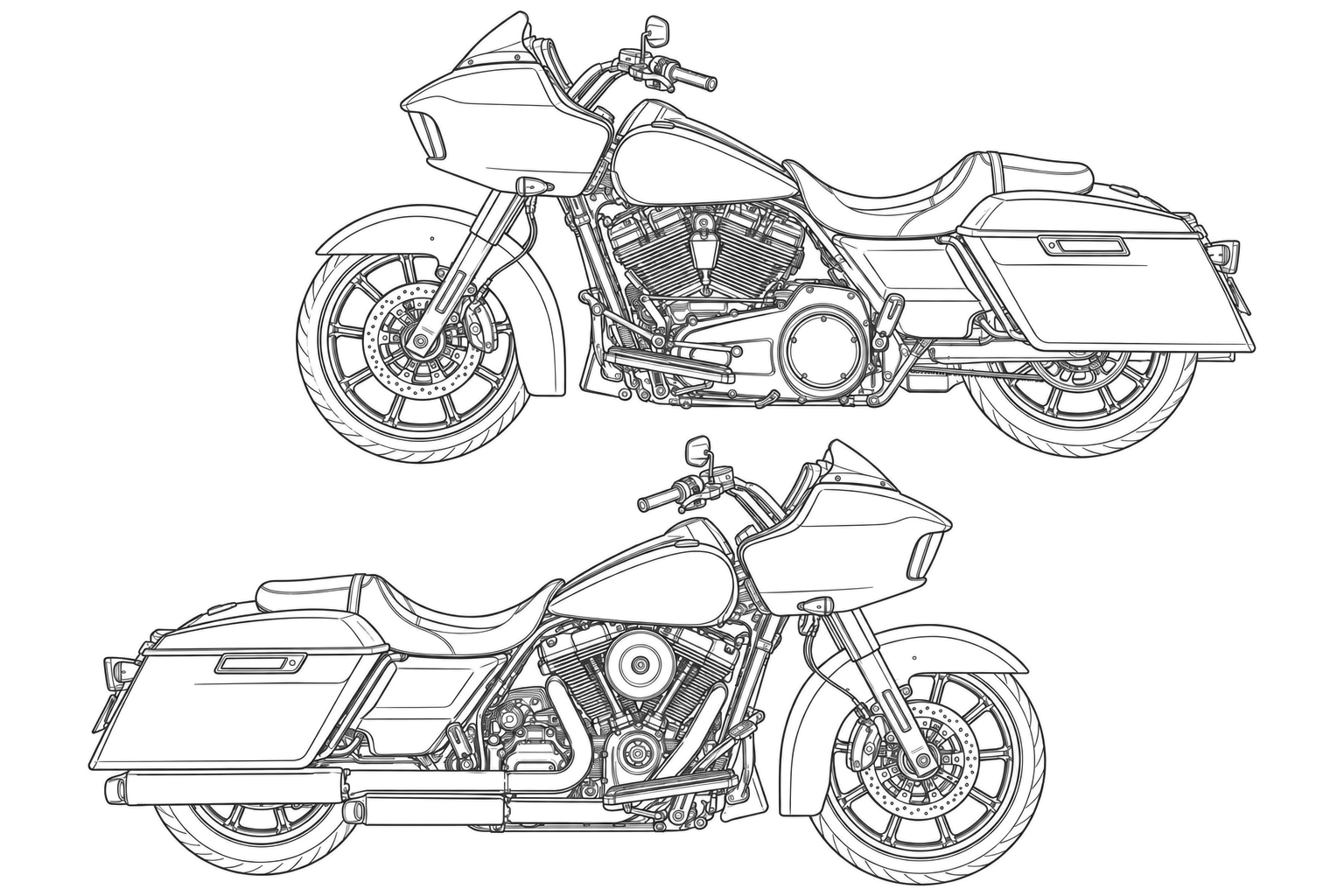 Road Glide condition-record drawing used by the Intake & Authorization Form